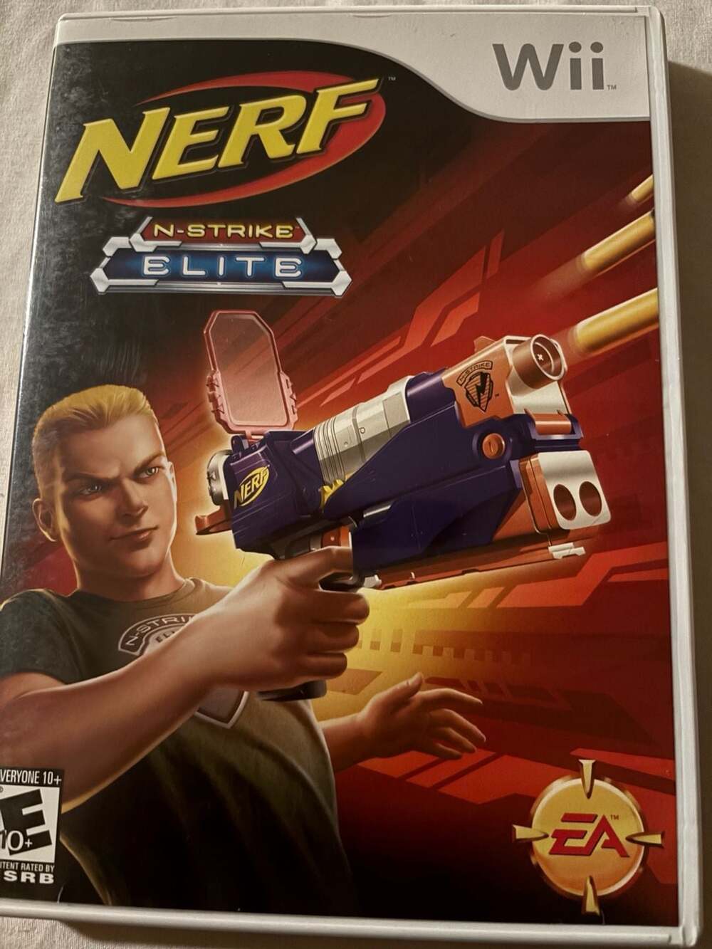 Nintendo Wii - Nerf N-Strike Elite - Complete w/ Manual - untested